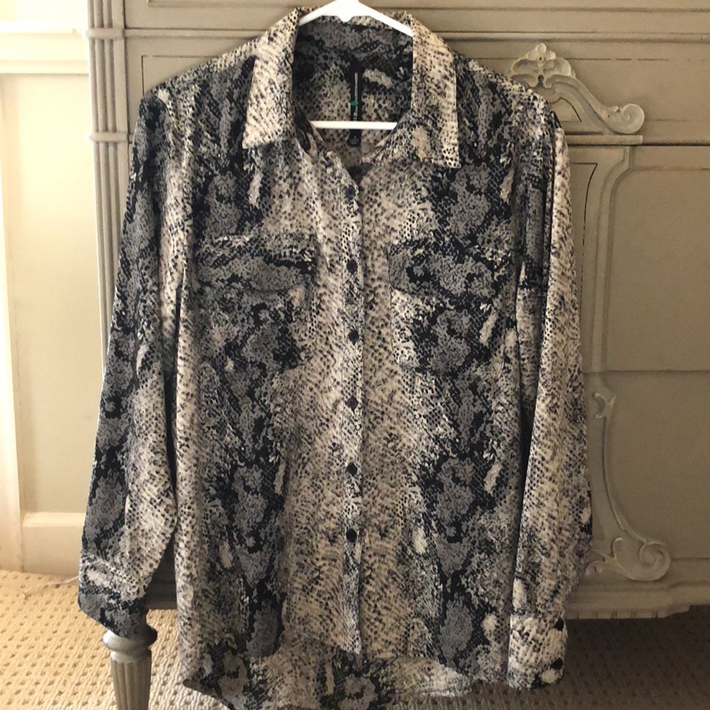 Size small snakeskin blouse